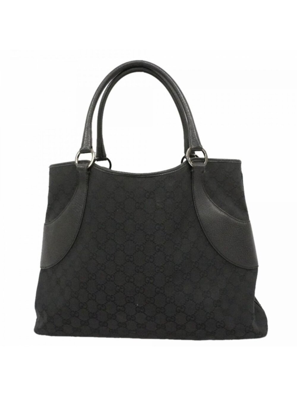 Gucci Tote GG Canvas Black Silver